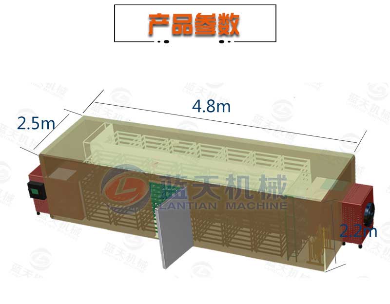 白芍烘干機(jī)產(chǎn)品參數(shù)